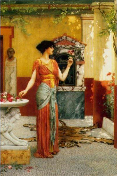 John William Godward The Bouquet China oil painting art